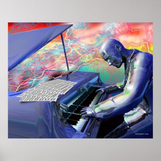 ブルーピアノ ポスター (正面)