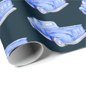 ブルーピックアップトラック ラッピングペーパー (ロールコーナー)