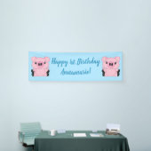 ブルーピッグの誕生日パーティー 横断幕 (トレードショー)