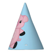 ブルーピッグ誕生日パーティー パーティーハット (右)