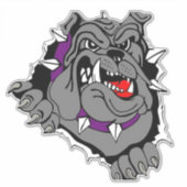 ブルーピットブル車のデカール、車の装飾 シール (正面)