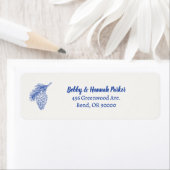 ブルーピネコン差出人住所ラベル ラベル (インサイチュ)