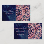 ブルーピンガーリークマンダラフローラ 名刺 (正面/裏面)