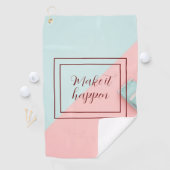 ブルーピンクが実現 ゴルフタオル (インサイチュ)