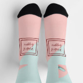 ブルーピンクが実現 ソックス (上部)