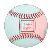 ブルーピンクが実現 野球ボール (正面)
