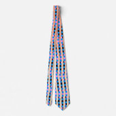 ブルーピンクとタンジグザグタイ ネクタイ (裏面)