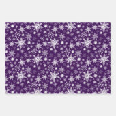 ブルーピンクと紫の雪 ラッピングペーパーシート (正面3)