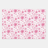 ブルーピンクと紫の雪 ラッピングペーパーシート (正面)