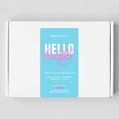 ブルーピンクのご注文ありがとうございます |こんにちは美しい ラベル