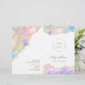 ブルーピンクのオパールのサービスメニューパンフレット (スタンド正面)