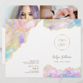 ブルーピンクのオパールのサービスメニューパンフレット (正面/裏面)