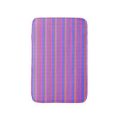 ブルーピンクのオレンジ色の裏地バスマット バスマット (正面縦)