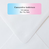 ブルーピンクのジェンダーが赤ちゃんシャワー差出人住所 ラベル