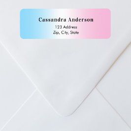 ブルーピンクのジェンダーが赤ちゃんシャワー差出人住所 ラベル