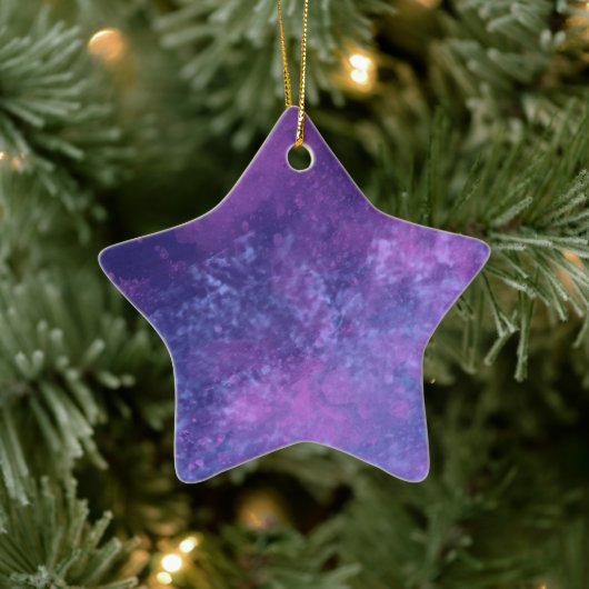 ブルーピンクのセラミック装飾 セラミックオーナメント (ツリー)