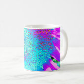 ブルーピンクのレトロなヒマファンキーワリの写真 コーヒーマグカップ (正面右)