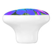 ブルーピンクのレトロなヒマファンキーワリの写真 セラミックノブ (側面)