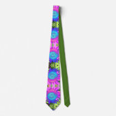 ブルーピンクのレトロなヒマファンキーワリの写真 ネクタイ (正面)