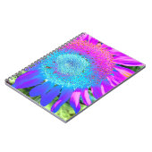 ブルーピンクのレトロなヒマファンキーワリの写真 ノートブック (左側)