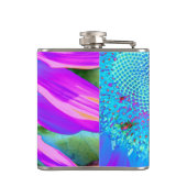 ブルーピンクのレトロなヒマファンキーワリの写真 フラスク (裏面)