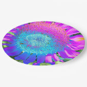 ブルーピンクのレトロなヒマファンキーワリの写真 ペーパープレート (アングル)