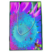 ブルーピンクのレトロなヒマファンキーワリの写真 ミディアムペーパーバッグ (正面)