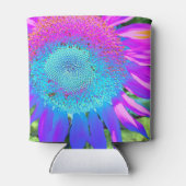 ブルーピンクのレトロなヒマファンキーワリの写真 缶クーラー (裏面)