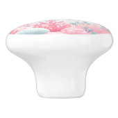 ブルーピンクの城魚の海のおとぎ話子供部屋 セラミックノブ (側面)