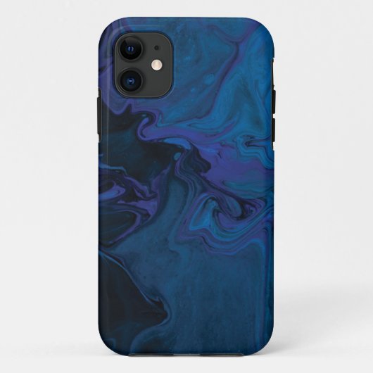 ブルーピンクの大理石ケース – メイトタフアップル Case-Mate iPhoneケース (裏面)