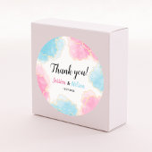 ブルーピンクの性別はパーティーのラウンドスティッカーを明らかにする ラウンドシール