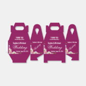 ブルーピンクの水色の結婚花 フェイバーボックス (折り畳みなし)