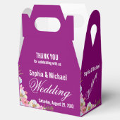 ブルーピンクの水色の結婚花 フェイバーボックス (オープン)