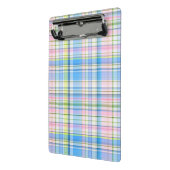 ブルーピンクイエローウィットマ名門私立校風のドラス ミニクリップボード (アングル2)