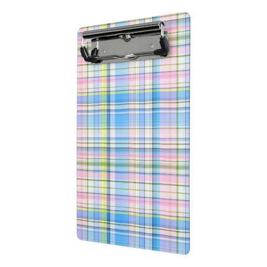 ブルーピンクイエローウィットマ名門私立校風のドラス ミニクリップボード (アングル2)