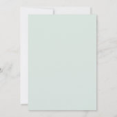 ブルーピンクイエローパステル花模様ブライダルシャワー 招待状 (裏面)