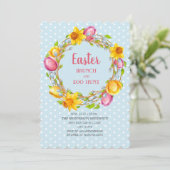 ブルーピンクイエローフローライースターブランチ卵狩り 招待状 (スタンド正面)