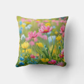 ブルーピンクイエローワイルドフラワー2025 クッション (裏面)