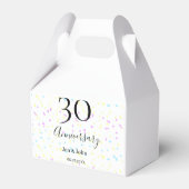ブルーピンクイエロー水玉模様30周年記念 フェイバーボックス (裏面サイド)
