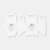 ブルーピンクイエロー水玉模様30周年記念 フェイバーボックス (折り畳みなし)