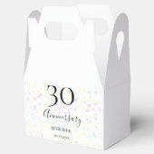 ブルーピンクイエロー水玉模様30周年記念 フェイバーボックス (オープン)