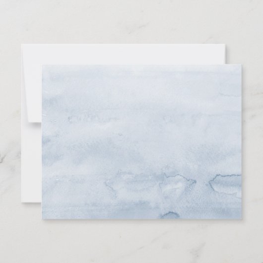 ブルーピンクエレガントフローラのフルネームまたはカップル名 ノートカード (裏面)