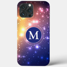 ブルーピンクガーリーイエローグロースパークリモノグラム iPhone 13 PRO MAXケース