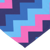 ブルーピンククールシボロンパターン大型テーブルランナー ロングテーブルランナー (コーナー)