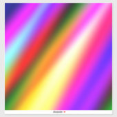 ブルーピンクグラデーションの水色抽象芸術パステル虹 シール (シート)