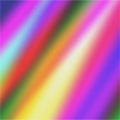 ブルーピンクグラデーションの水色抽象芸術パステル虹 シール (正面)