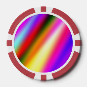 ブルーピンクグラデーションの水色抽象芸術パステル虹 ポーカーチップ