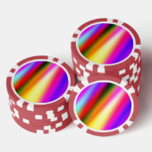 ブルーピンクグラデーションの水色抽象芸術パステル虹 ポーカーチップ (積み重ね)