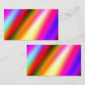 ブルーピンクグラデーションの水色抽象芸術パステル虹 名刺 (正面/裏面)