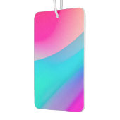 ブルーピンクグラデーションの水色抽象芸術パステル カーエアーフレッシュナー (左)